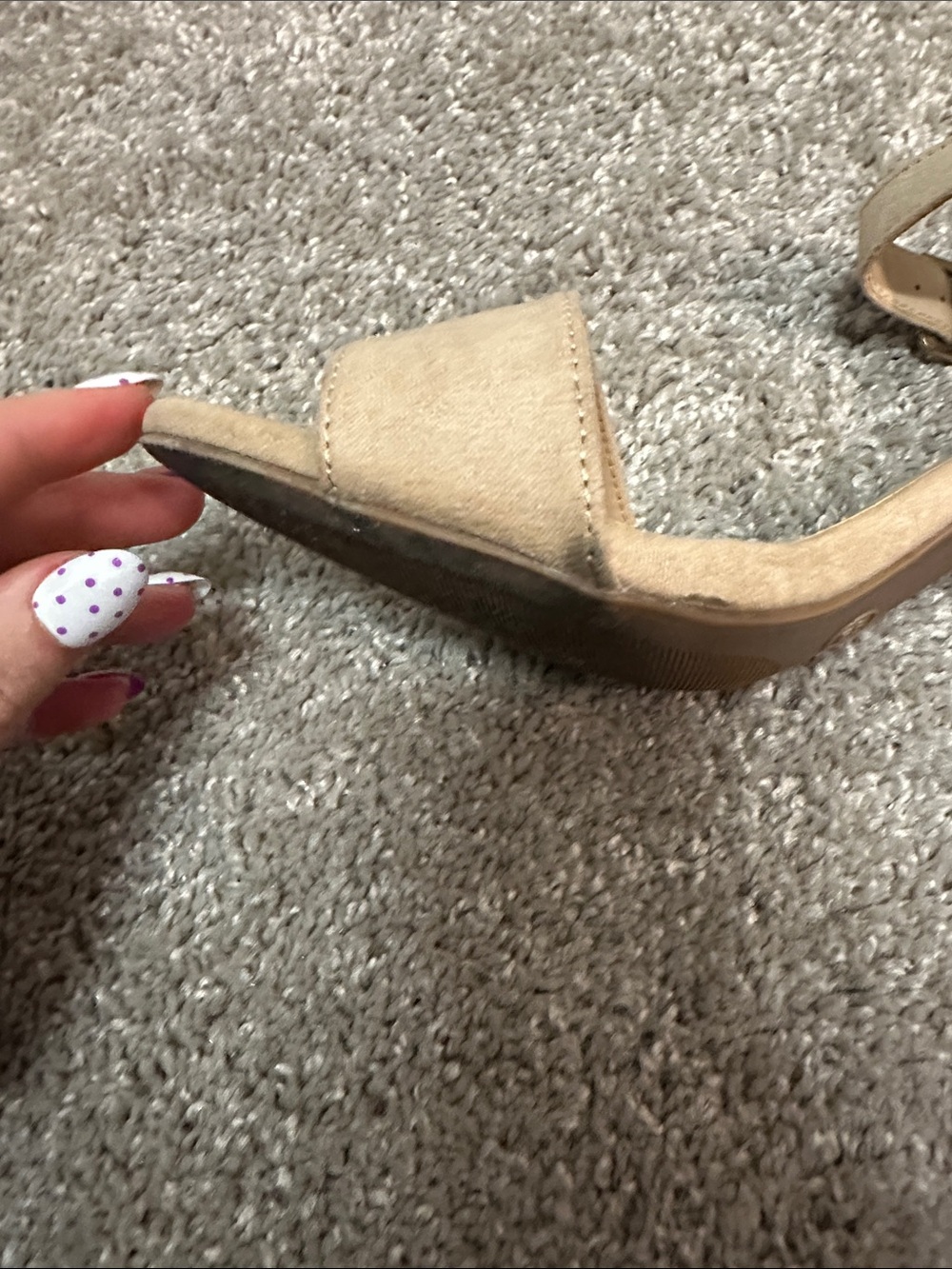 Lulu's Beige Suede Espadrille-Wrapped Block Heel Sandals - Picture 12 of 13